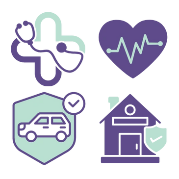 Seguros de vida, autos, inmuebles, mercancías y de gastos médicos