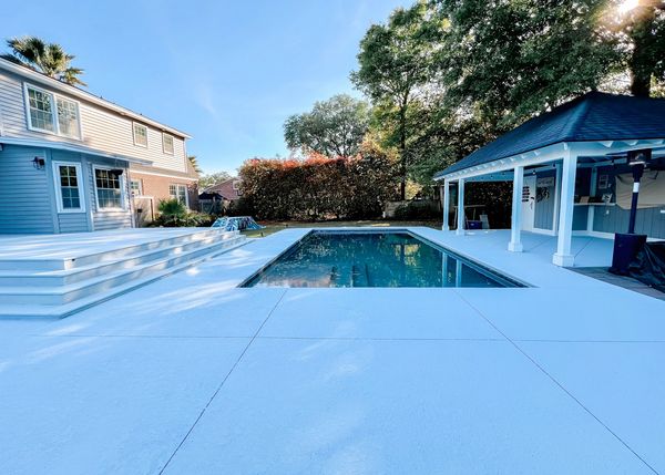 Pool deck project in Mount Pleasant, SC.