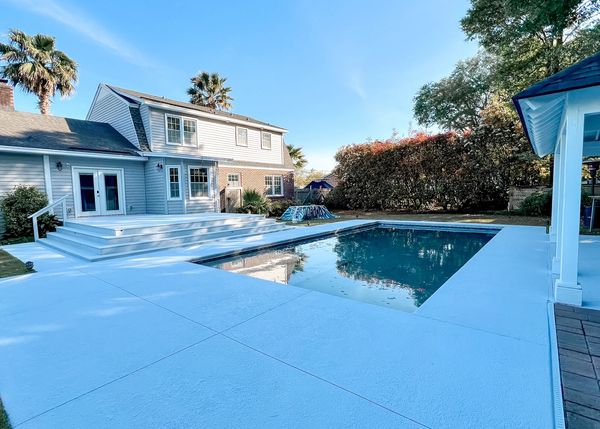 Pool deck project in Mount Pleasant, SC.