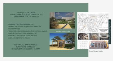 Architectural project presentation with maps and photos.