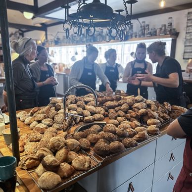 Kursdeltagare från workshop hos Flammans skafferi i Storlien