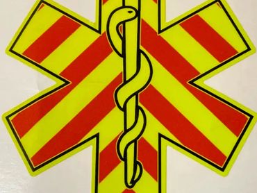 star of life reflective decals
