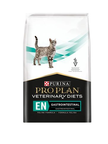 Bag of Purina Pro Plan Veterinary Diets cat food for gastrointestinal health.