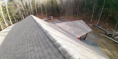 New asphalt shingle roof installed 100% by myself.  No ground laborers on this one.