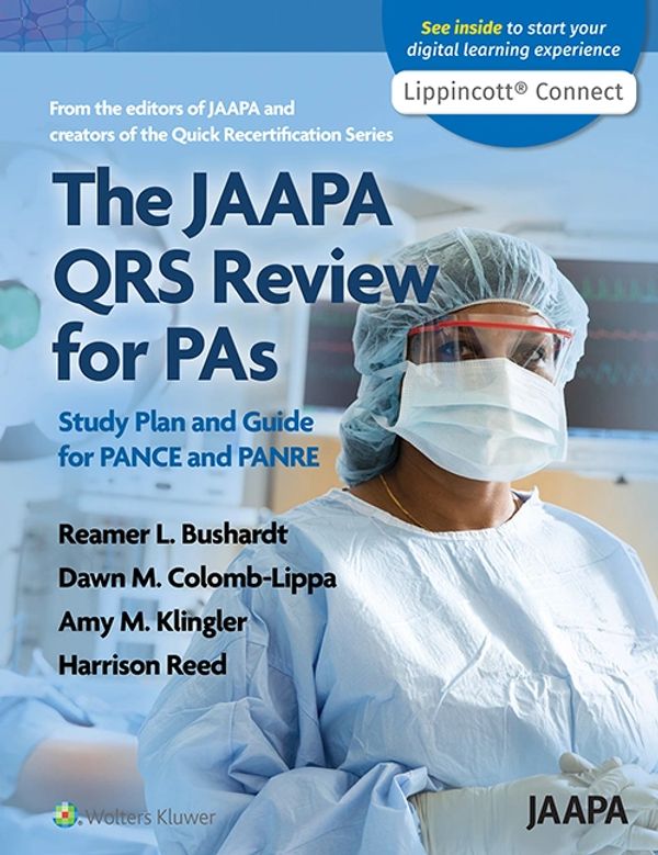 Cover of book; "The JAAPA QRS Review for PAs"