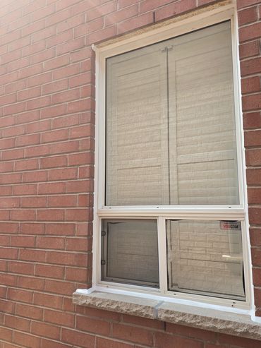 Caulking perimeter of window mississauga.