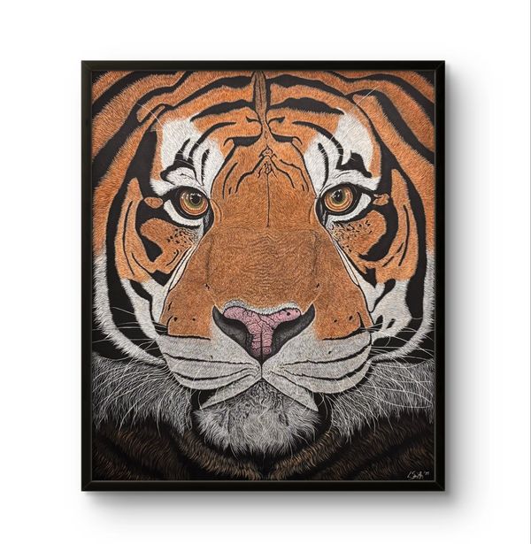 "Heart of the Jungle"
Acrylic on Canvas
"40 x 48"