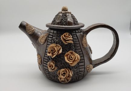 Ceramic handmade teapot