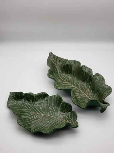 ceramic leaf bowl