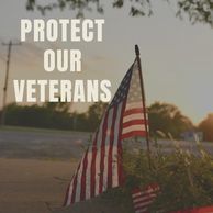 American flag, protect our veterans