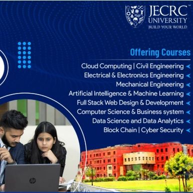 JECRC University offers diverse engineering and technology courses with a modern campus.