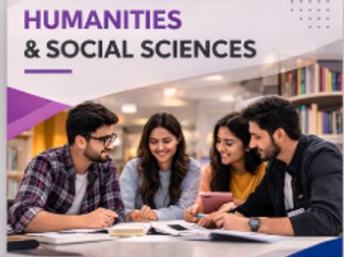 Four students studying together under Humanities &amp; Social Sciences.