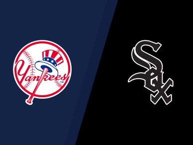 Yankees vs. White Sox logo split image.