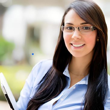 Professional woman smiling at camera