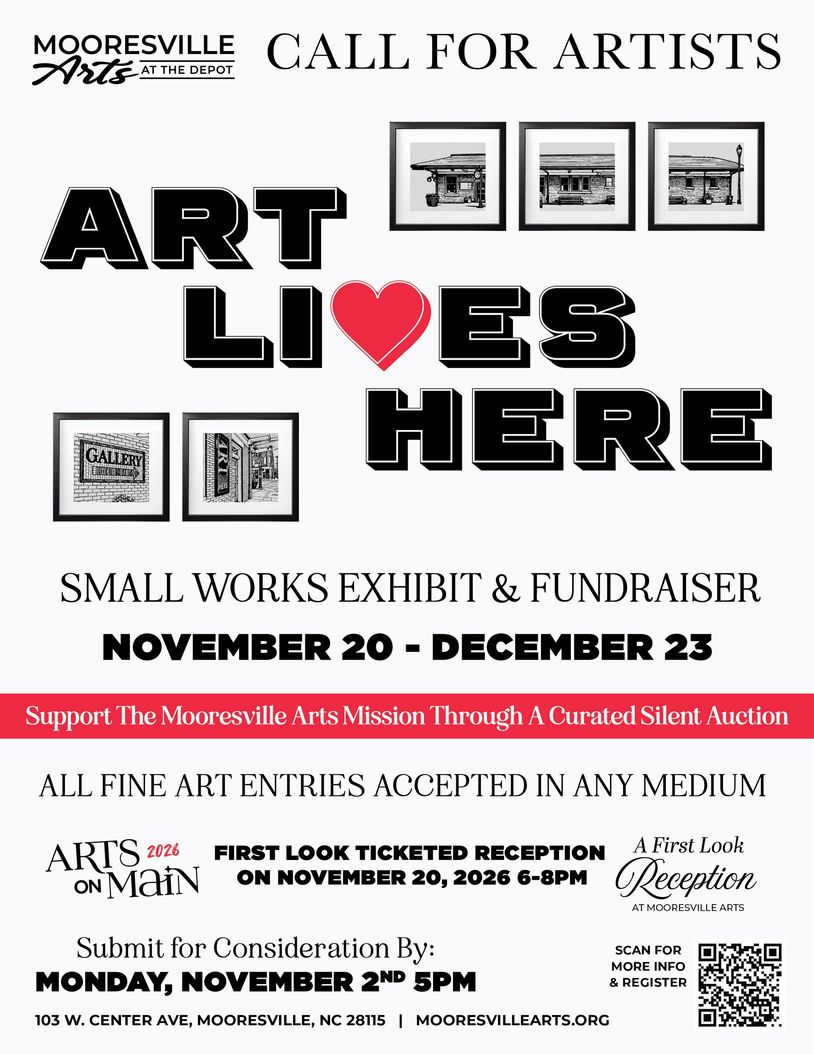 Call for artists: Art lives here small works exhibit and fundraiser.