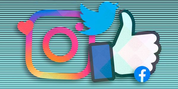 íconos de redes sociales