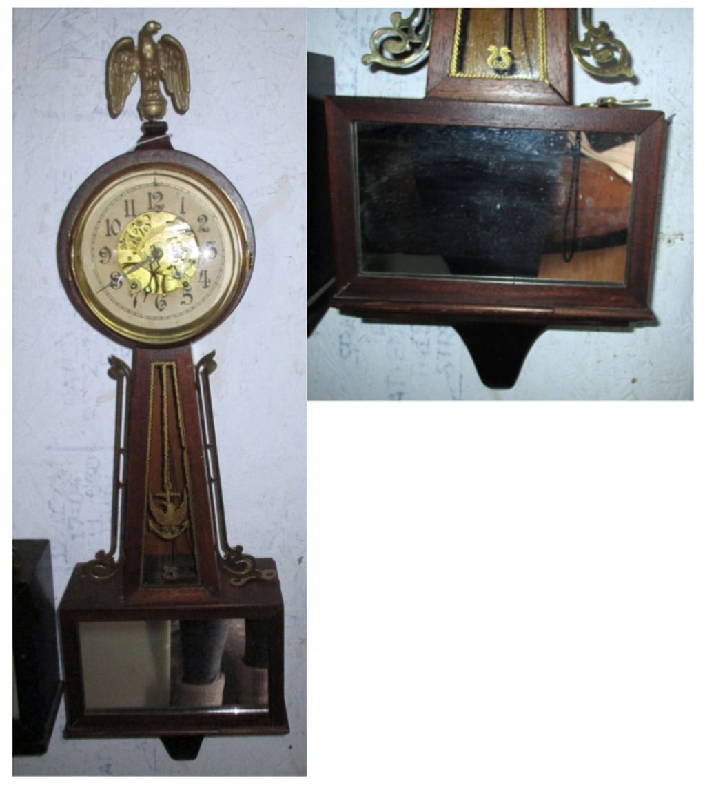 Antique Sessions 8 Day Time and Chime Mantle Clock ~ Nice Condition ~  Serviced and Running