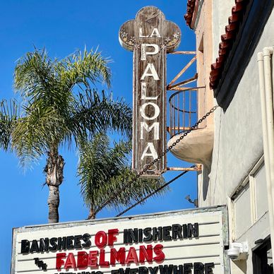 La Paloma theatre is one of the oldest in the State of California. Located in Downtown Encinitas.