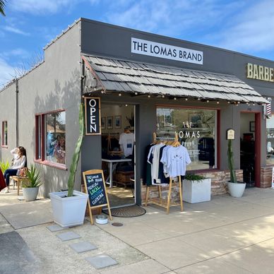 The Lomas Brand locally owned shop in Solana Beach. 