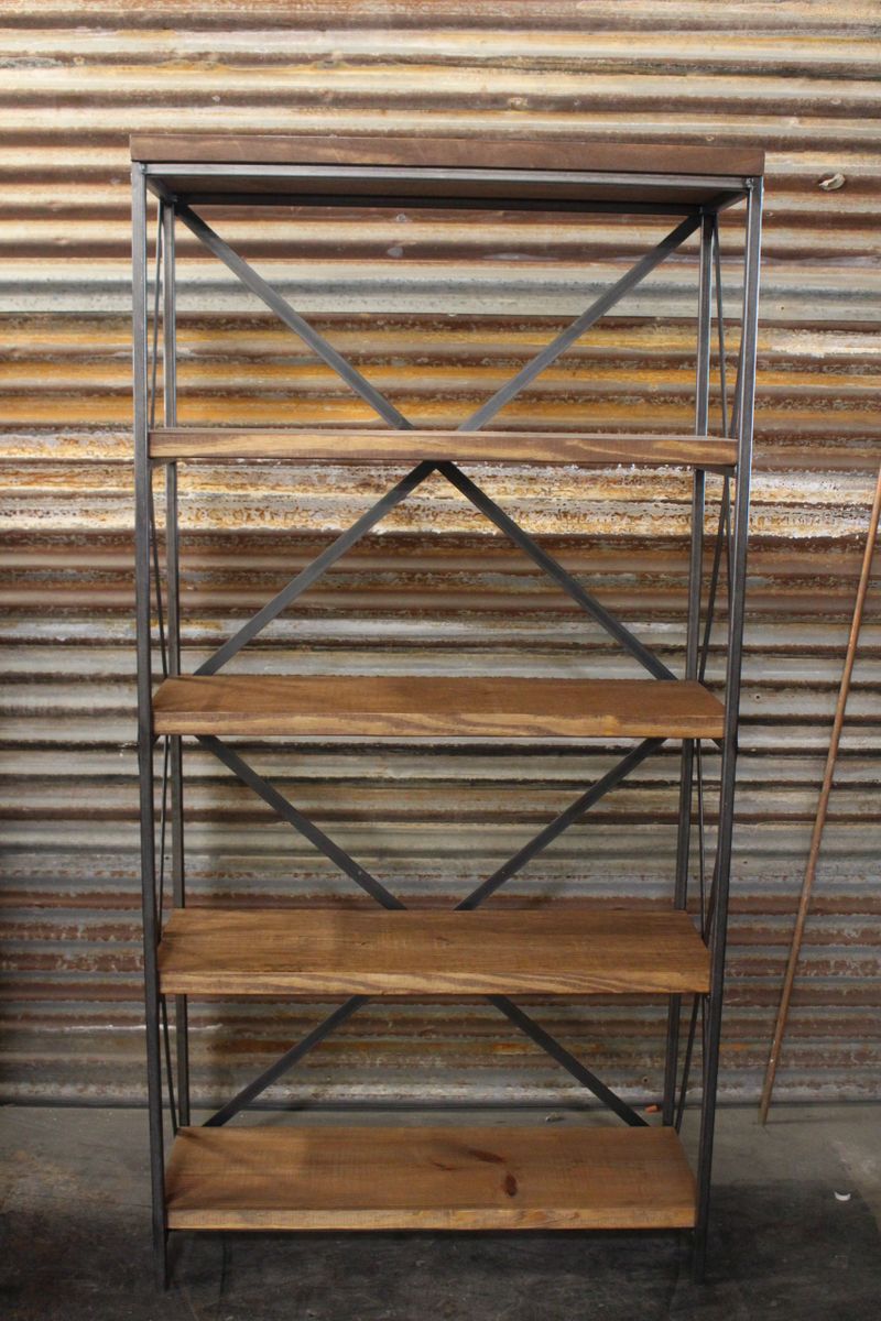 Custom X Frame Bookcase DS