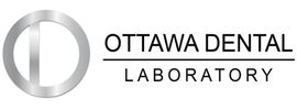 Logo of Ottawa Dental Laboratory with a circular silver emblem.