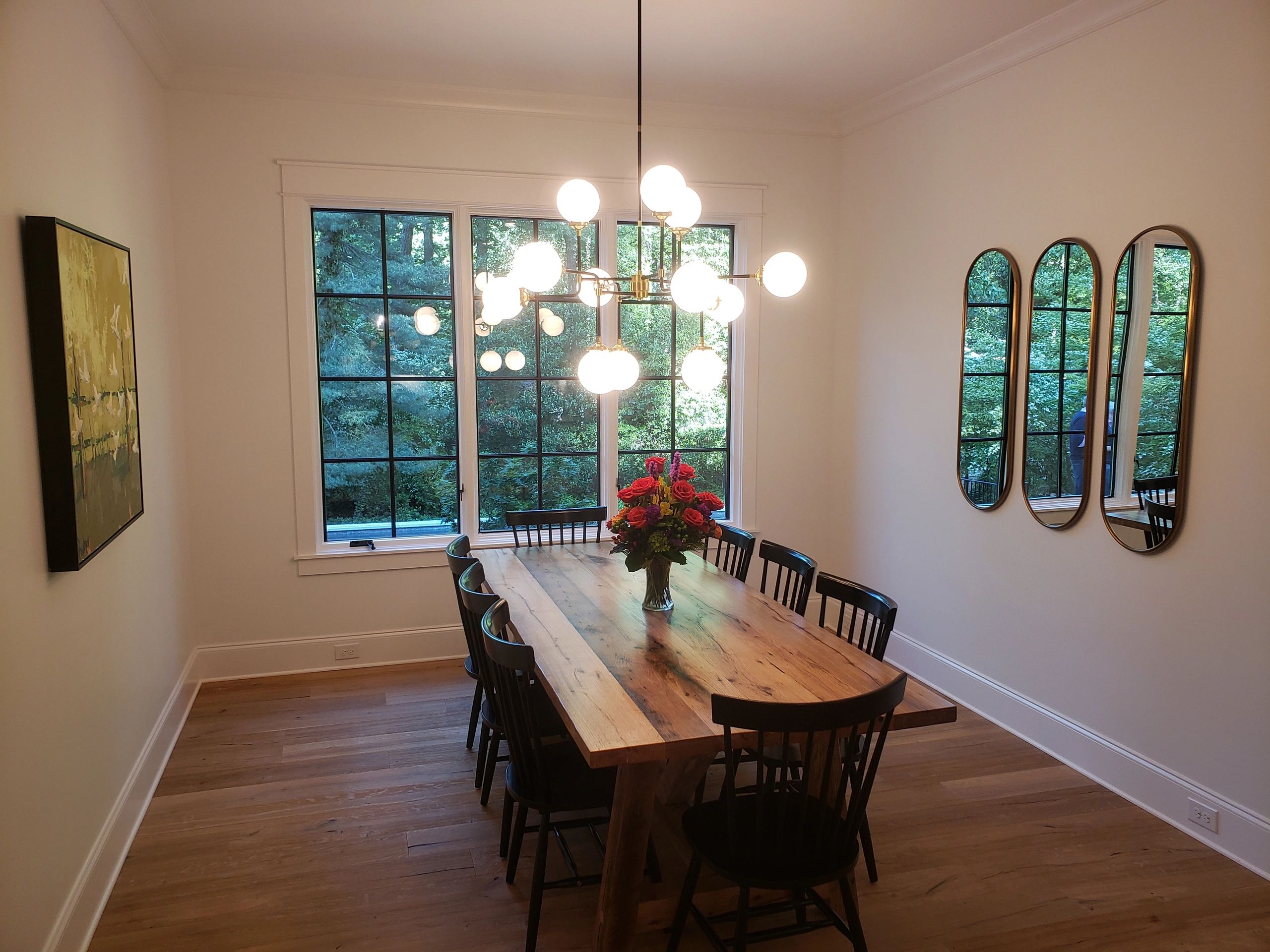 Reclaimed white oak farm table