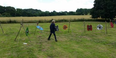 A young man enjoying his Warrior Training.