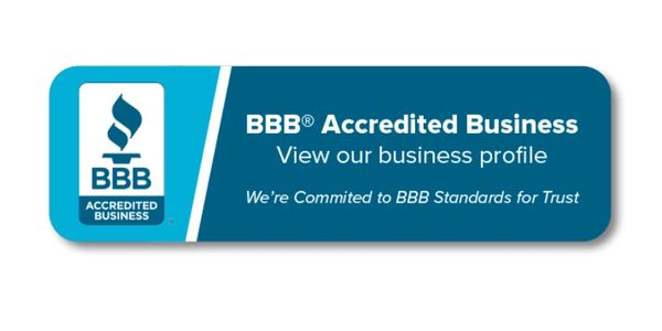 BBB Accredited Business badge promoting trust and standards.