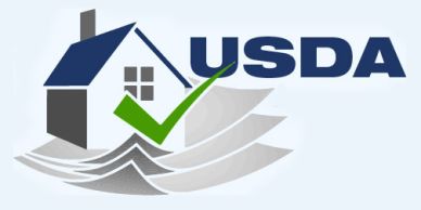 USDA logo with house and green check mark.