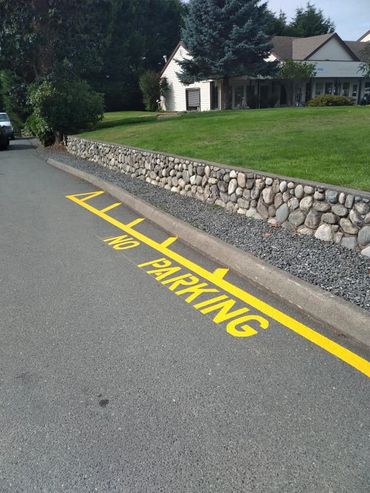 Lane Marking Line Painting Victoria BC