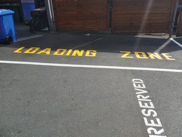 Loading Zone Parking Lot Paint