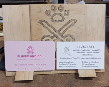 bevscraft.com.au handmade timber business card holder