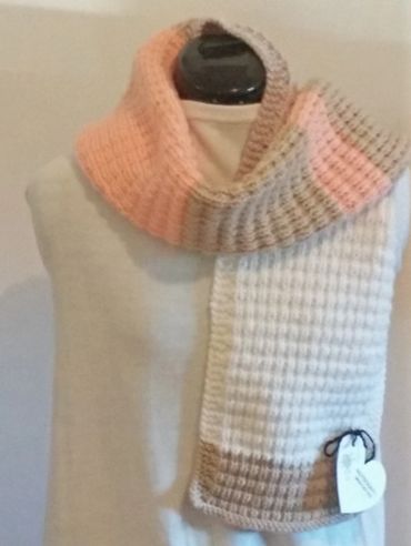 bevscraft.com.au handmade knitted unisex scarf