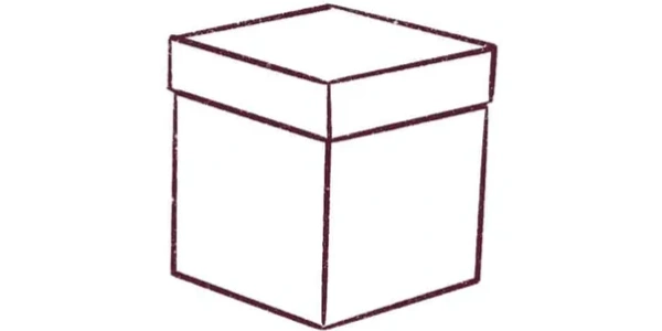 Line drawing of a box
