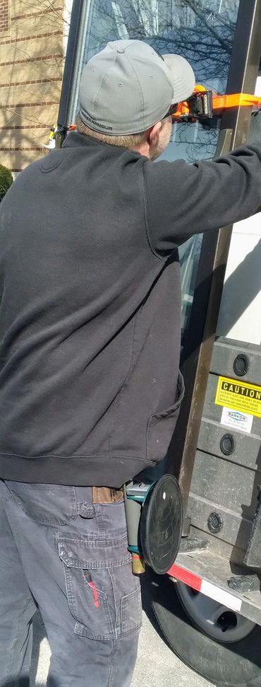 Mike on the jobsite proudly using his Cup Keeper.