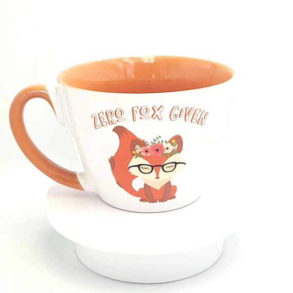 Zero Fox Given Ceramic Coffee Mug Cereal Soup Noodle Wide Rim Large Cup 22 oz $13.95  Shipping: + US