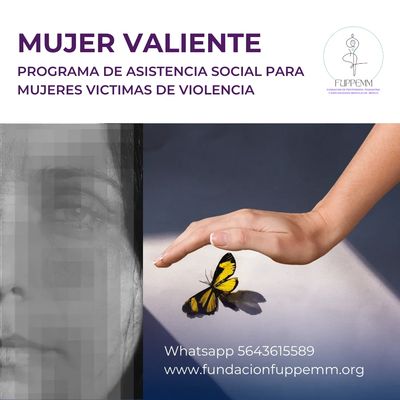 Campaña para mujeres víctimas de violencia con apoyo social.