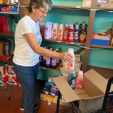 Christ Food and Personal Needs Pantry of Raymond Methodist Church. This is Jean Thornton. 