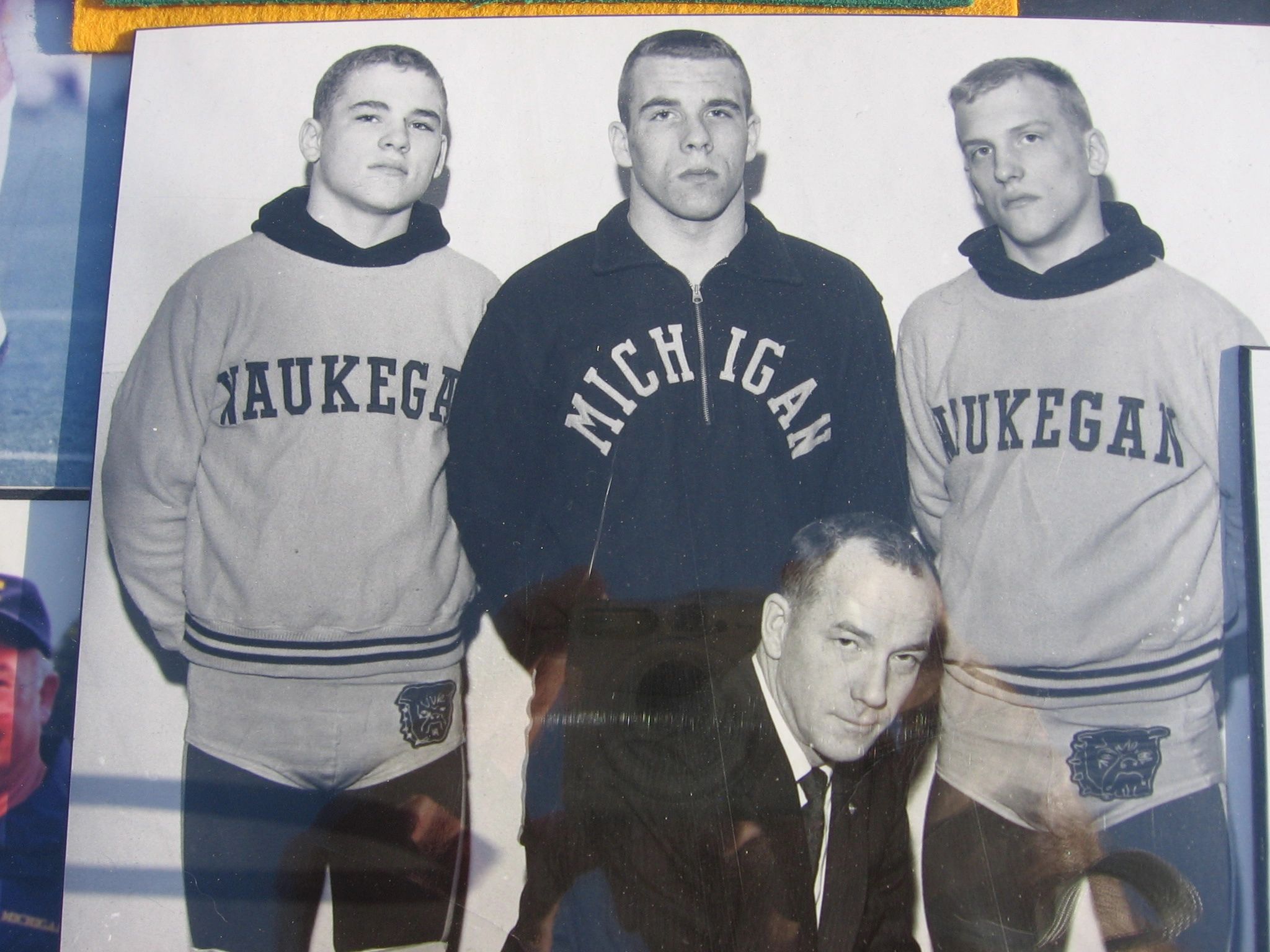 Mike, Rick and Steve Bay with Coach Ott Bay