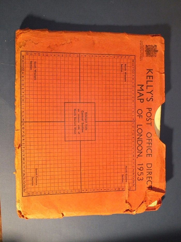 Kelly's Post Office Directory Map Of London 1953