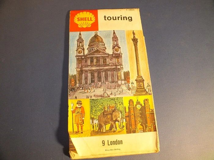 Vintage Shell Touring Map of London 1966