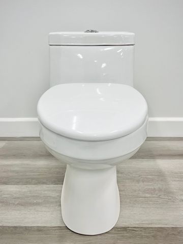 White One-piece Dual-Flush Toilet