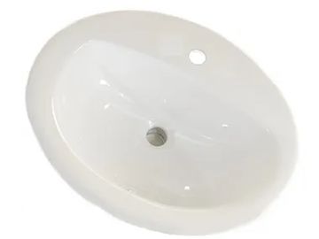 Round Top Mount Enamel Glazed Sink