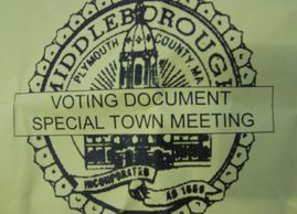 Casino voting ballot, Town of Middleboro