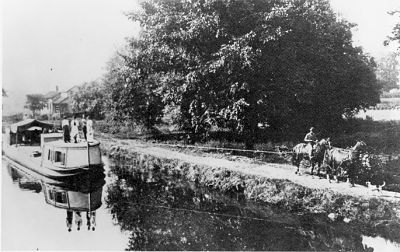 Canal boat on the Ohio-Erie Canal