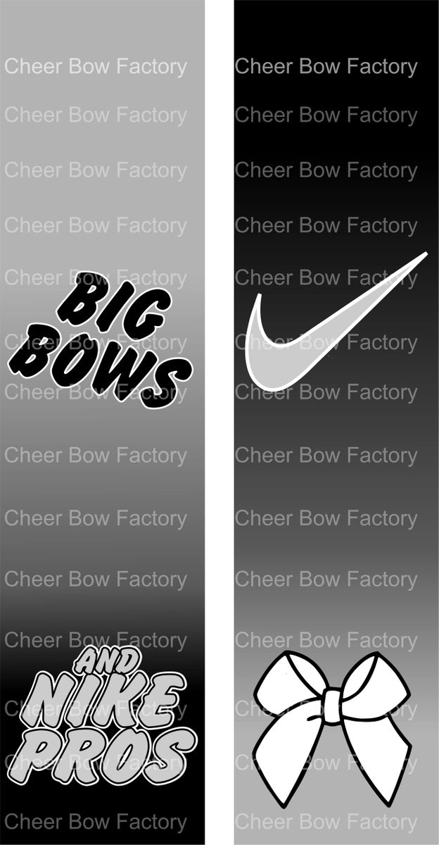 cheer bows nike pros