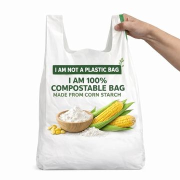 Eco-Friendly compostable carrybags made from plant based material