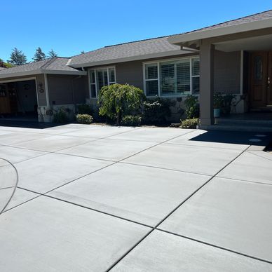 Broom finish driveway 