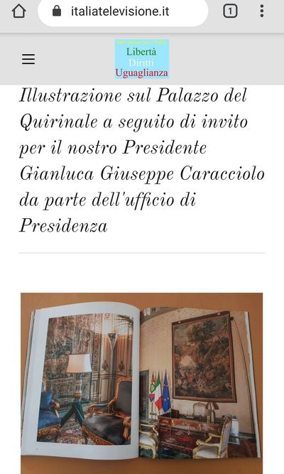 Palazzo Quirinale - movimento per l'Italia -Gianluca Giuseppe Caracciolo - capo dello stato italiano