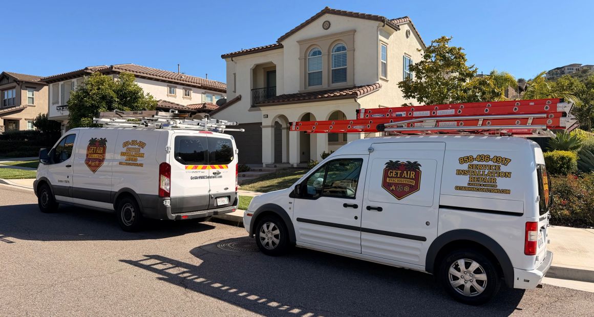 Get Air HVAC vans ready to serve San Diego